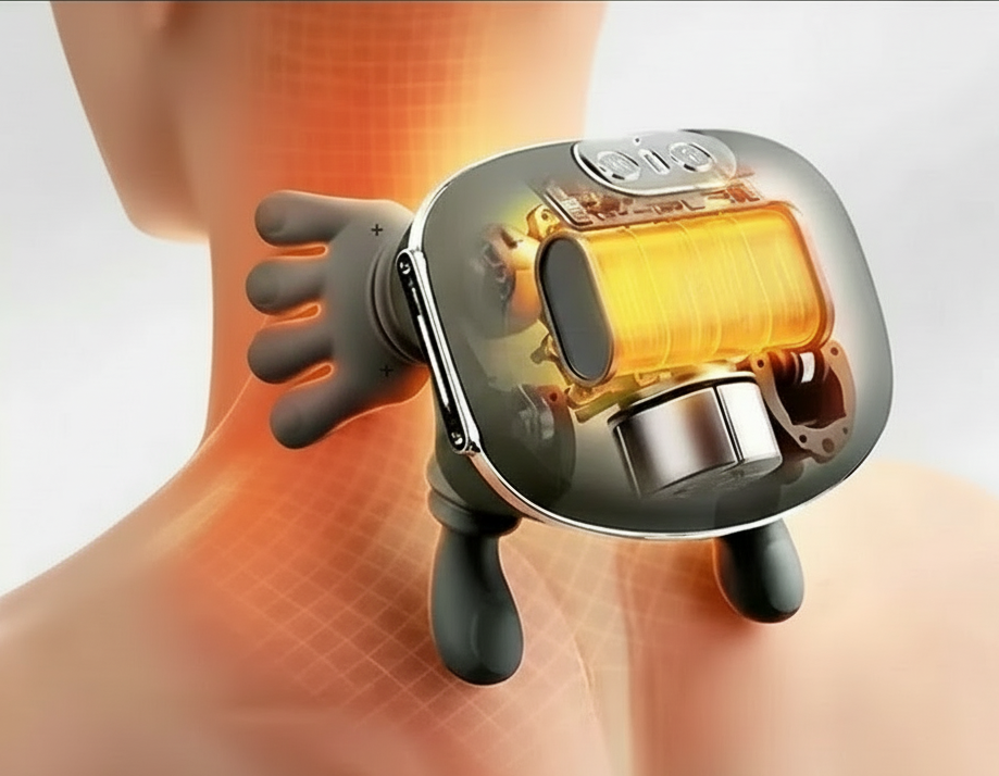 Massage Master for Shoulder, Shiatsu Back and Neck Massager for Neck, Lower Abdominal, Discomfort Relief Deep Tissue with 3-Speed Adjustment Gifts for Women, Men, Mom and Dad