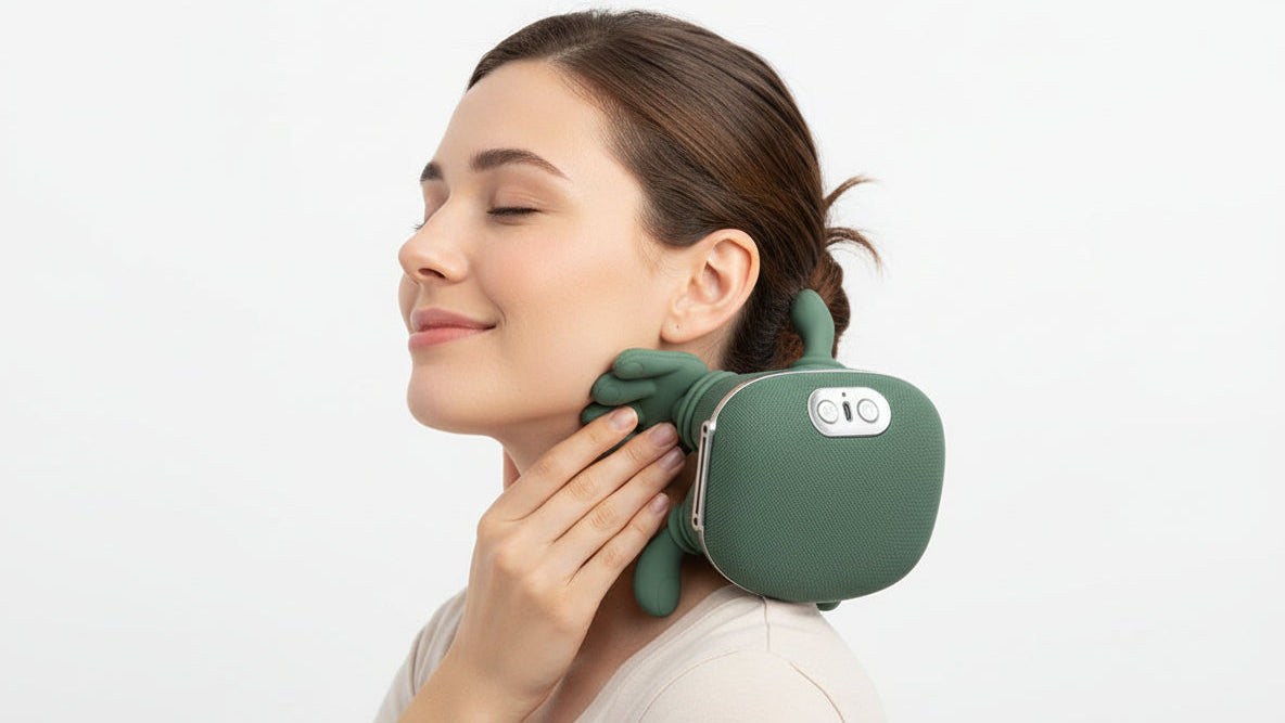 Massage Master for Shoulder, Shiatsu Back and Neck Massager for Neck, Lower Abdominal, Discomfort Relief Deep Tissue with 3-Speed Adjustment Gifts for Women, Men, Mom and Dad